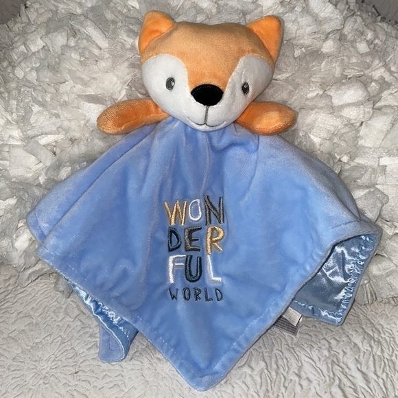Baby Starters "WonderfulL World" Fox Security Blanket Lovey Plush - Picture 2 of 14